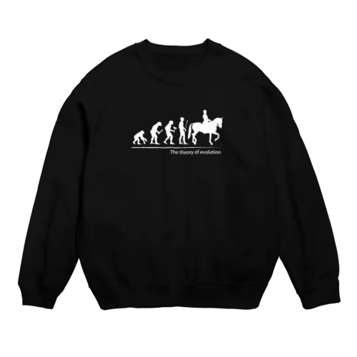 The theory of evolution(馬術) Crew Neck Sweatshirt