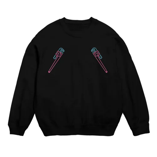 wrench(neon) Crew Neck Sweatshirt