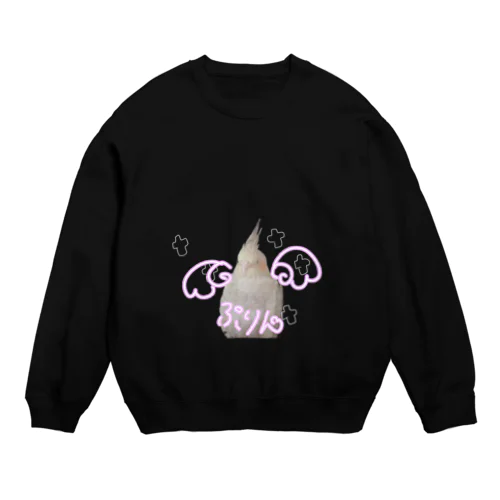 病みかわオカメインコ Crew Neck Sweatshirt