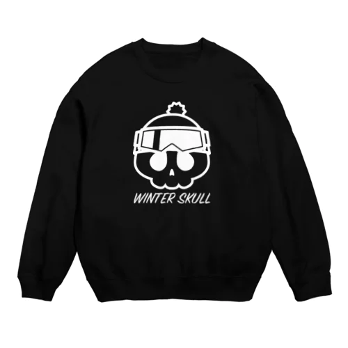 ウィンタースカル ゴーグルドクロ ホワイト Crew Neck Sweatshirt