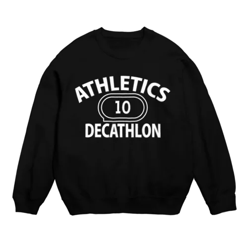 十種競技・白・デカスロン・DECATHLON・陸上競技・じっしゅきょうぎ・2日間・10種・陸上男子・アスリート・選手・陸上部員・有力・確実・候補・有望・応援・日本・実力・メダル・タイム スウェット