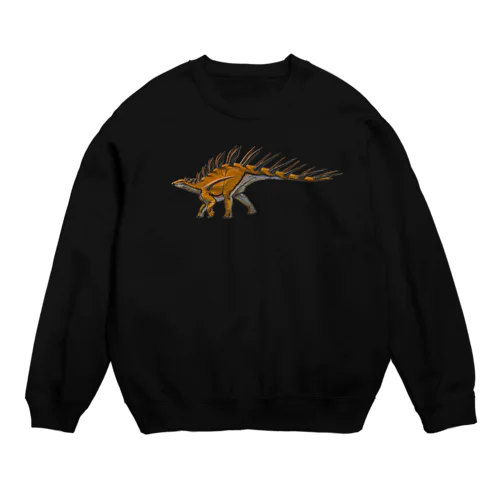 Kentrosaurus　ケントロサウルス（アクリル画） Crew Neck Sweatshirt