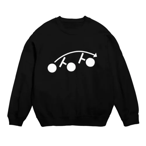 スタッガードスクリーン Crew Neck Sweatshirt