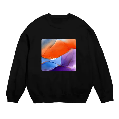 染む紫 Crew Neck Sweatshirt