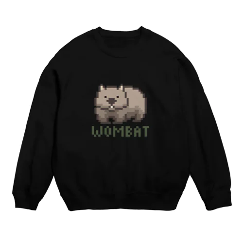 ピクセルウォンバット Crew Neck Sweatshirt