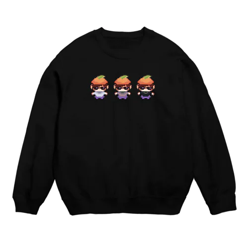 怪しいドットオレンジ先生(ロゴ無し)【オレンジ先生グッズ第2弾】 Crew Neck Sweatshirt