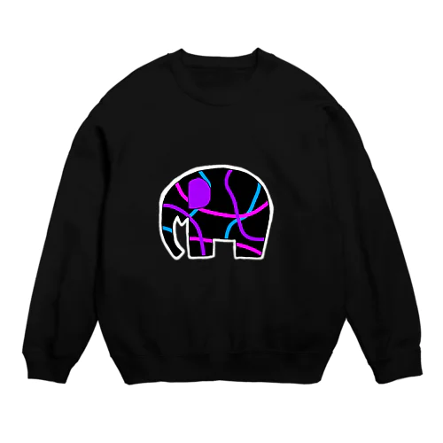 エレファント　ネオン Crew Neck Sweatshirt