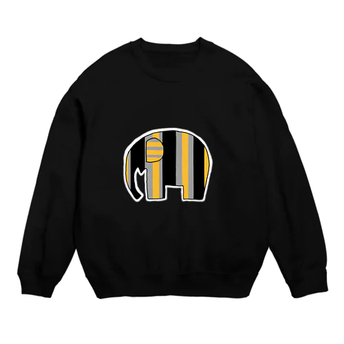 エレファント　イエローグレー Crew Neck Sweatshirt