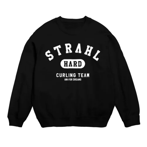 STRAHLカレッジ黒 Crew Neck Sweatshirt