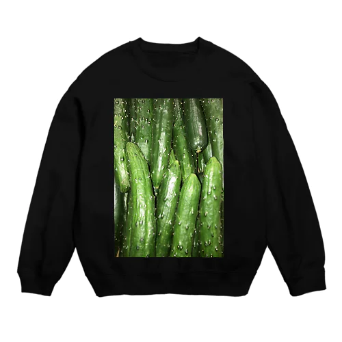 みずみずキュウリ Crew Neck Sweatshirt