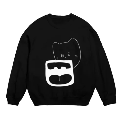 おおぐちねこ Crew Neck Sweatshirt