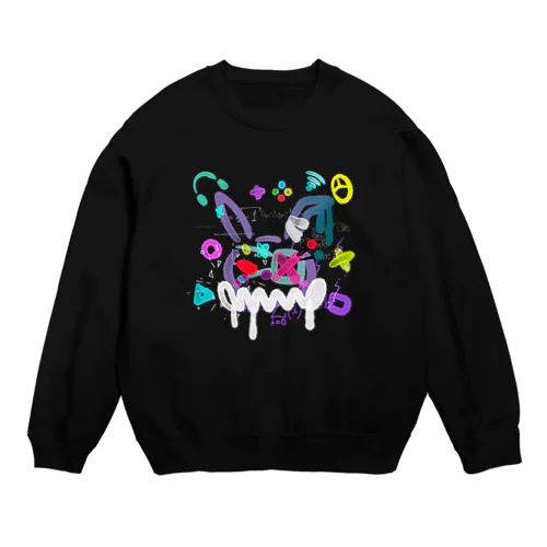 ゲーミングBoss兎 Crew Neck Sweatshirt