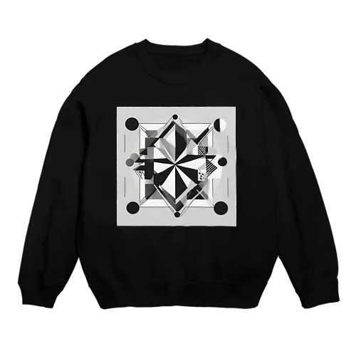 ジオメトリックパターン Crew Neck Sweatshirt