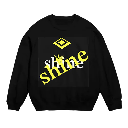 古着風　Shine Crew Neck Sweatshirt