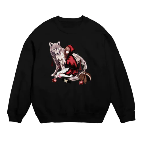 Lupus. Little Red Riding Hood and the Wolf Crew Neck Sweatshirt