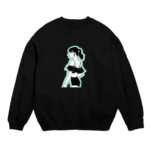 swimwear girl Crew Neck Sweatshirt