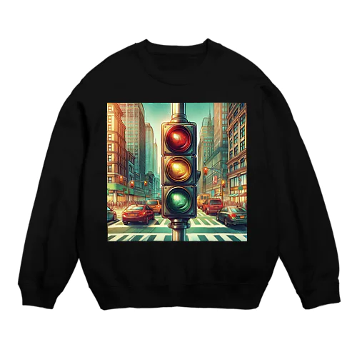 都市のビート - 信号機のリズム Crew Neck Sweatshirt