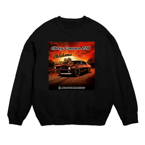 Chevy Camaro Z28 Oklahoma モンスターマシーン Crew Neck Sweatshirt