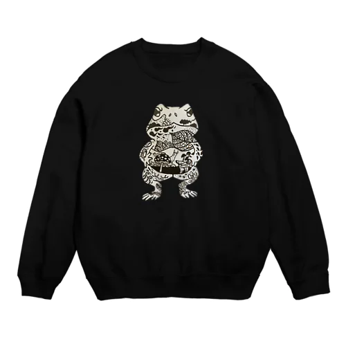 ヒキガエルのすみか(菌糸) Crew Neck Sweatshirt