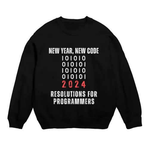 New Year, New Code: 2024 Resolutions for Programmers Crew Neck Sweatshirt