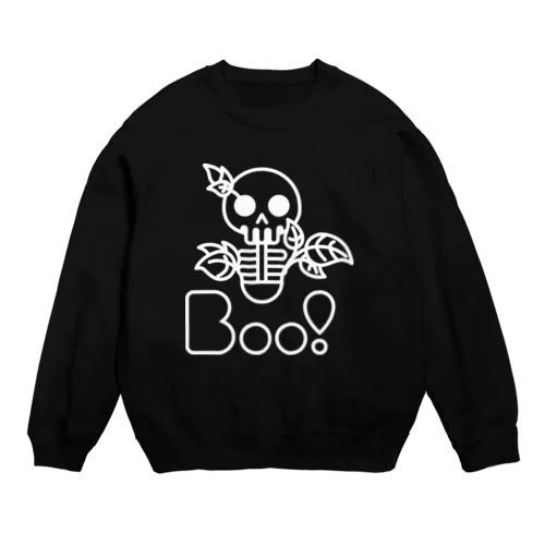 Boo!(ガイコツ) Crew Neck Sweatshirt