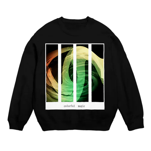 colorful magic Crew Neck Sweatshirt