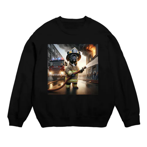 Braveheart Firefighter Frenchie Crew Neck Sweatshirt