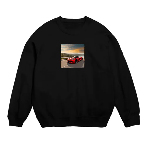 真っ赤なスーパーカー コレクション Crew Neck Sweatshirt