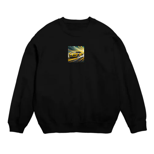 イエロー スポーツカー コレクション Crew Neck Sweatshirt