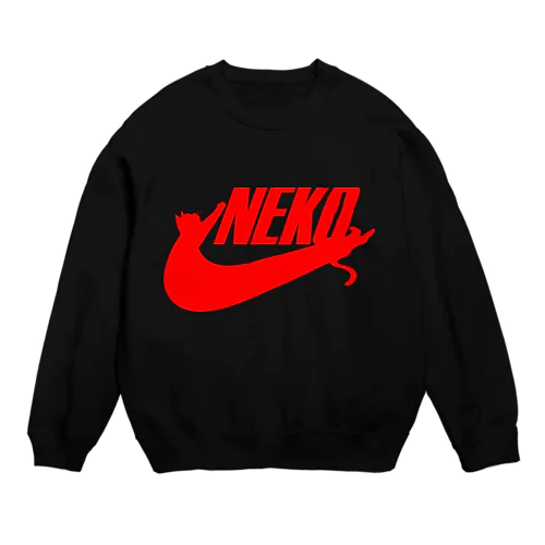 NEKO（赤） Crew Neck Sweatshirt