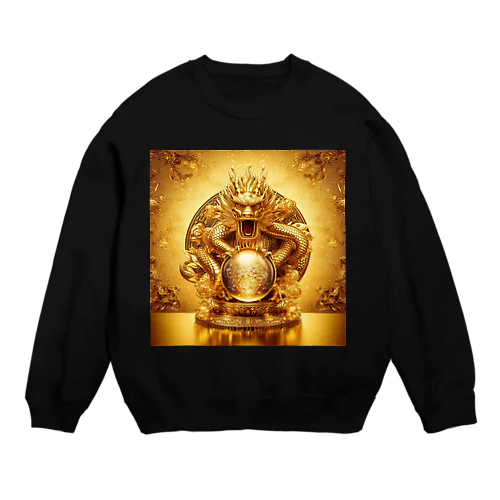 【金運爆上げ】金龍守護神グッズ_001 Crew Neck Sweatshirt