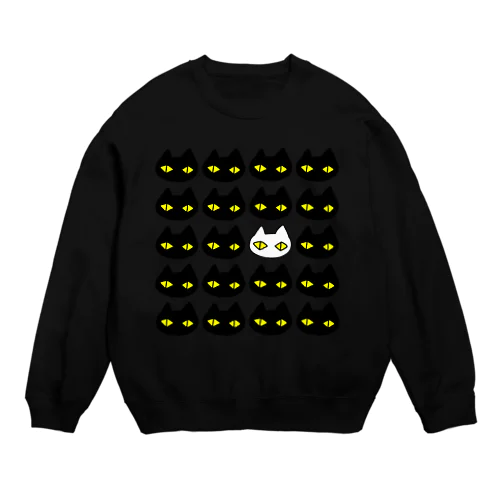 黒猫ボディーガード 001 Crew Neck Sweatshirt