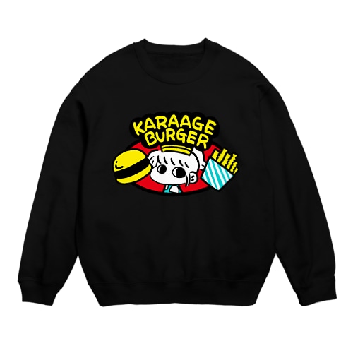 からあげちゃんバーガー Crew Neck Sweatshirt