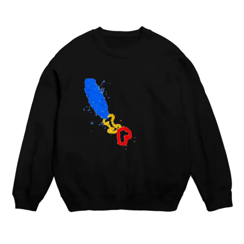 Anteriore e posteriore Crew Neck Sweatshirt