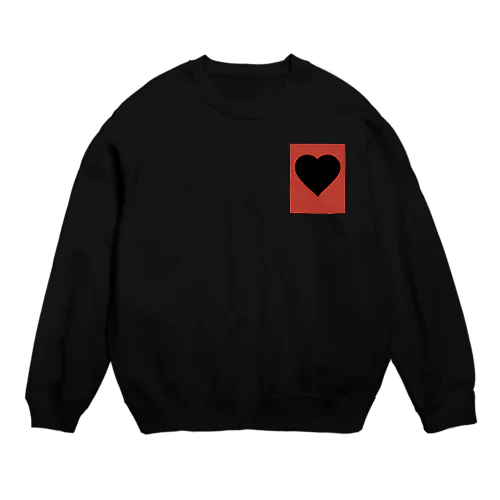 black＆red Crew Neck Sweatshirt