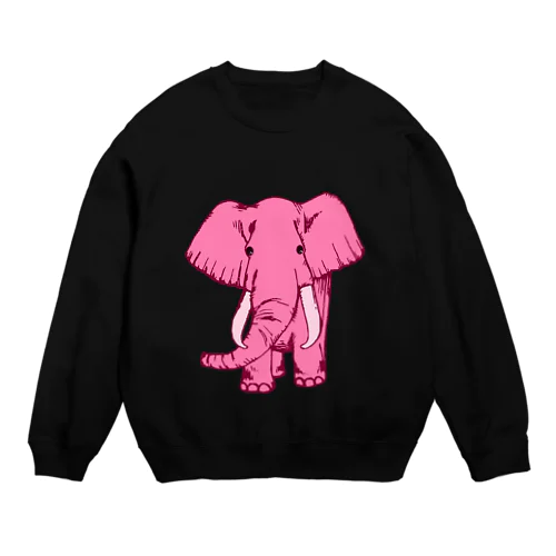 Pink Elephant Crew Neck Sweatshirt