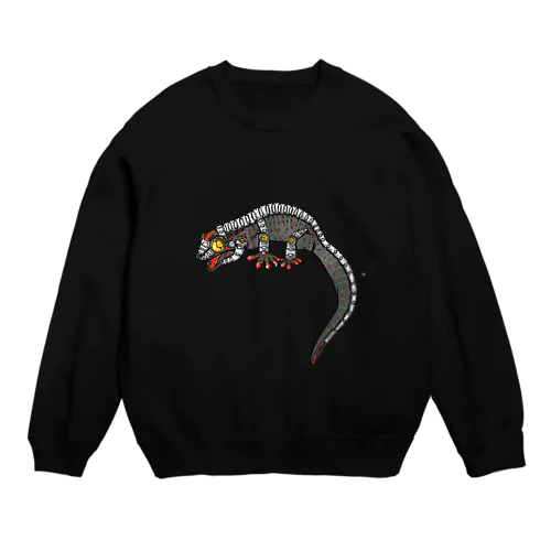  トッケイヤモリイラストグッズ Crew Neck Sweatshirt