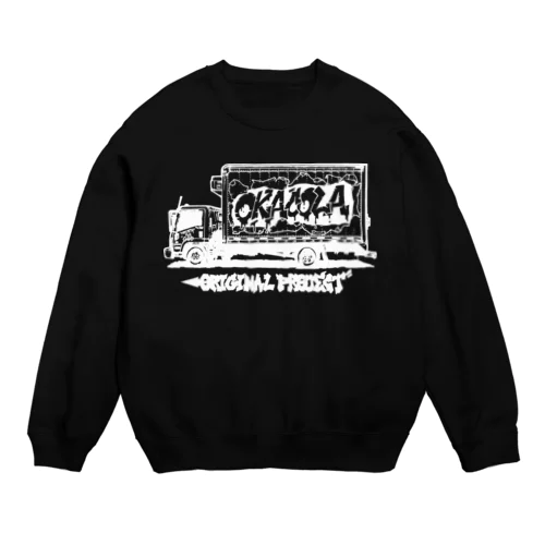 OKACOLA🚚🤍白図柄 Crew Neck Sweatshirt