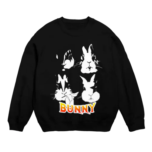 伝説のうさぎバンド Crew Neck Sweatshirt