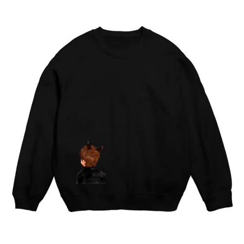 さとほっぺにゃんこ Crew Neck Sweatshirt