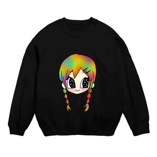 lovely  girl Crew Neck Sweatshirt