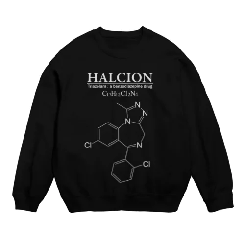 ハルシオン(トリアゾラムを使用した睡眠導入剤[睡眠薬]）：化学：化学構造・分子式 スウェット