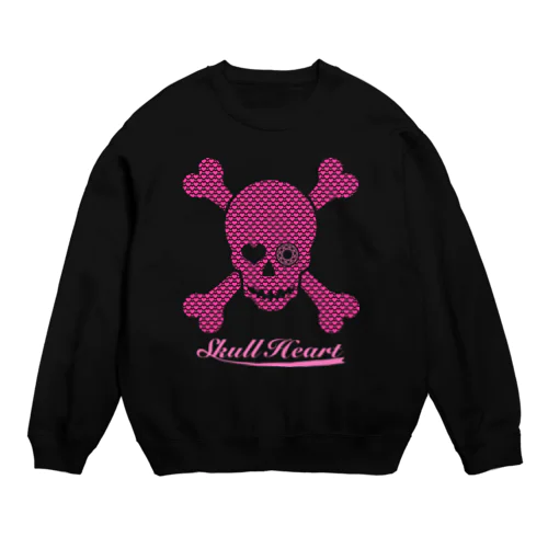 Skull Heart Crew Neck Sweatshirt