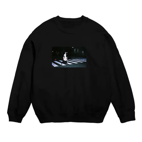 横断歩道爆走 Crew Neck Sweatshirt