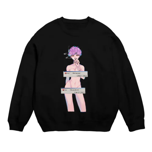 cigarette girl sweat 1 Crew Neck Sweatshirt