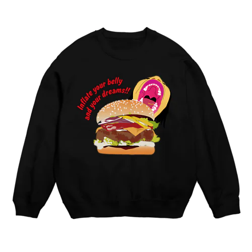 ハンバーガー Crew Neck Sweatshirt