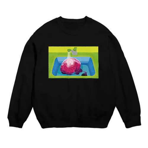 脳洗い Crew Neck Sweatshirt