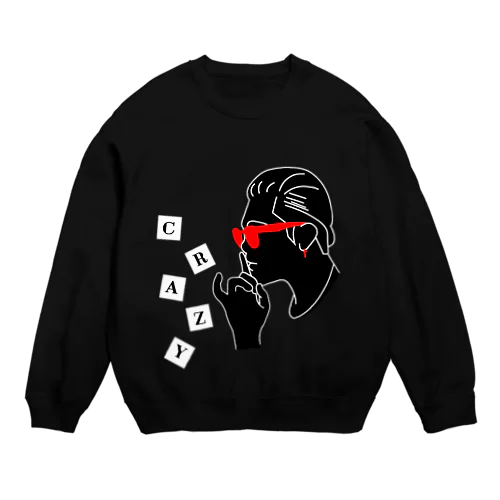 crazy Crew Neck Sweatshirt