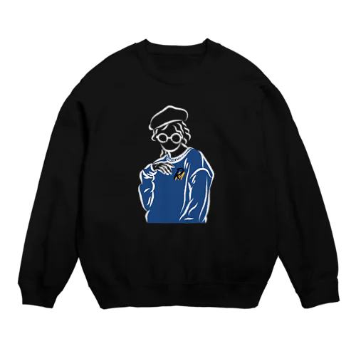 girl02-a Crew Neck Sweatshirt