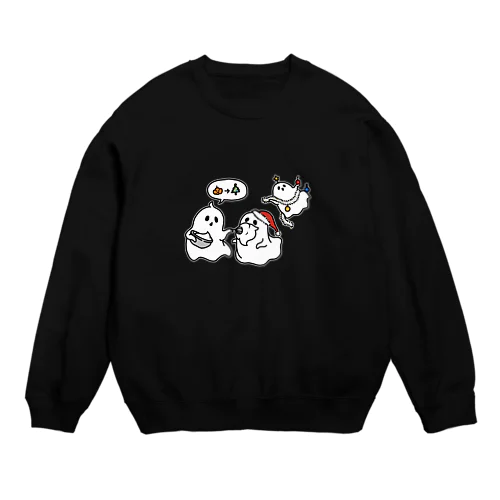 ハロウィンの次はクリスマス Crew Neck Sweatshirt